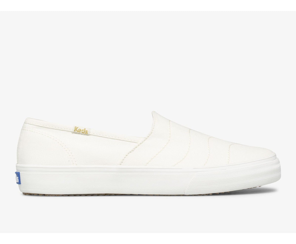 Women Double Decker Wave Canvas Cream - Keds
