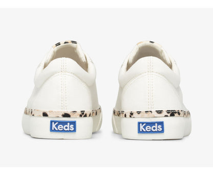 Women Jump Kick Leopard Pop Canvas Cream - Keds