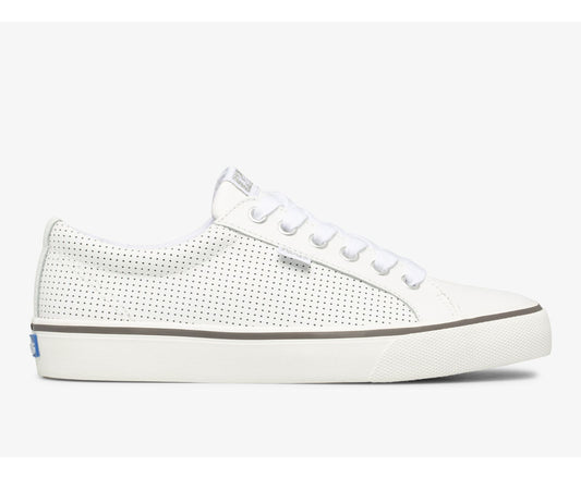 Women Jump Kick Perf Leather White - Keds