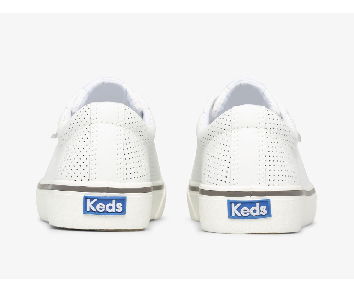 Women Jump Kick Perf Leather White - Keds