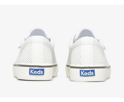 Women Jump Kick Perf Leather White - Keds