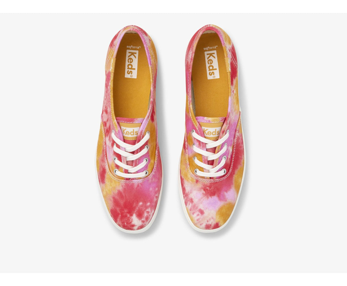 Women Champion Canvas Tie Dye Pink Orange - Keds