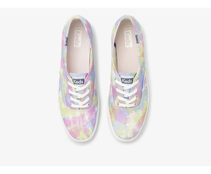 Women Champion Canvas Tie Dye Pink Purple - Keds