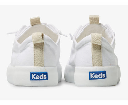 Women Kickback Canvas Washable White - Keds