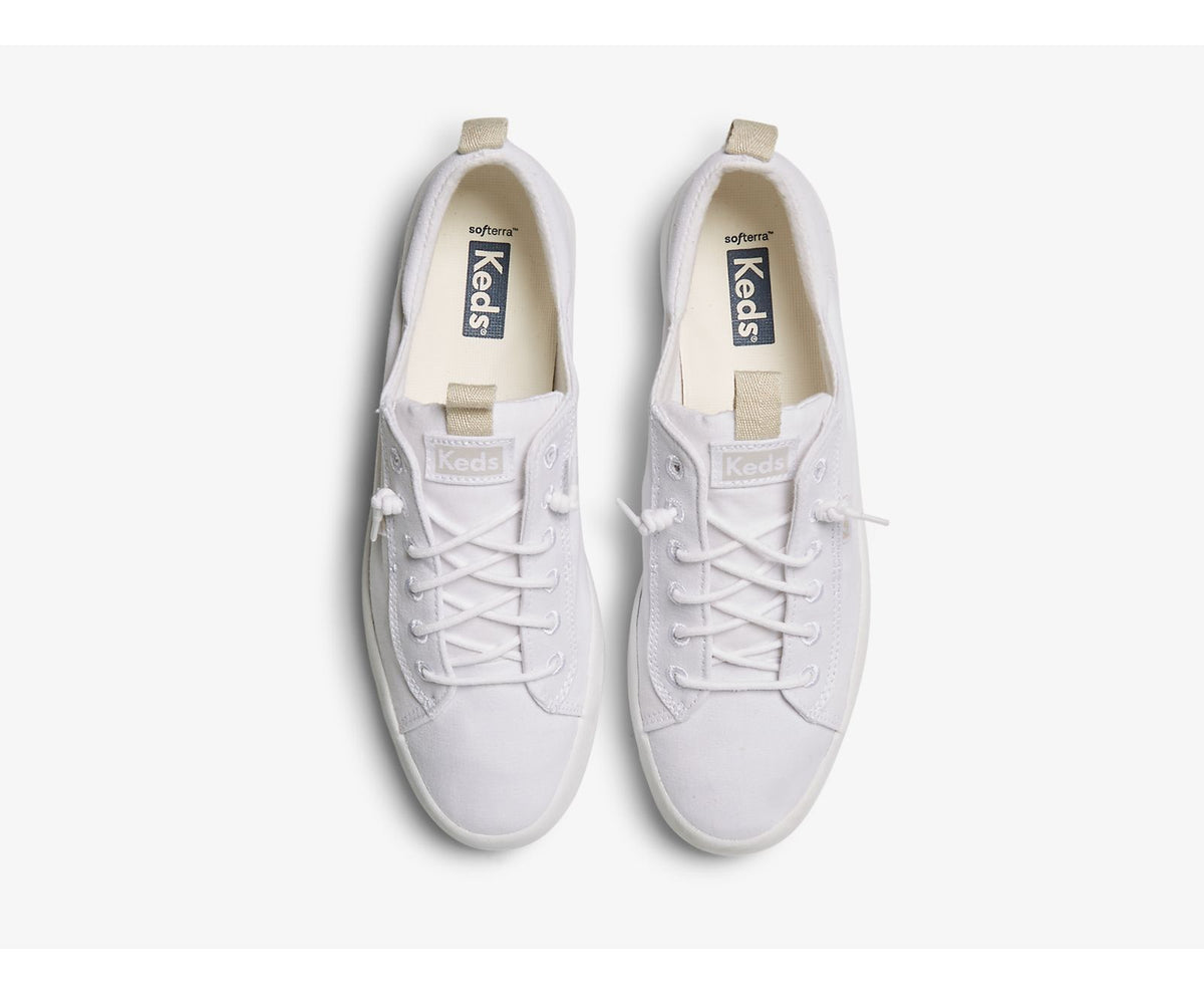 Women Kickback Canvas Washable White - Keds