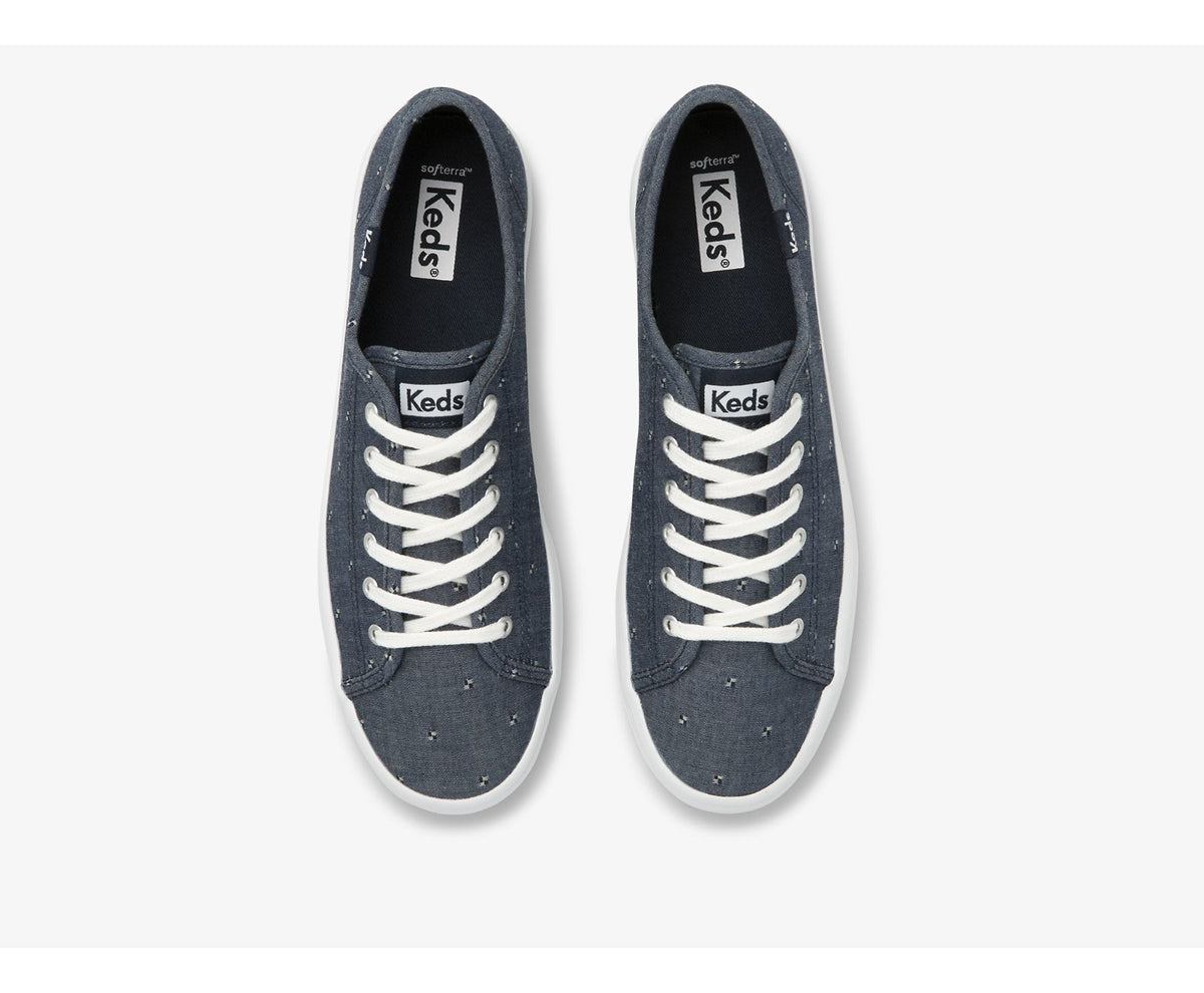 Women Kickstart Dobby Jacquard Navy - Keds