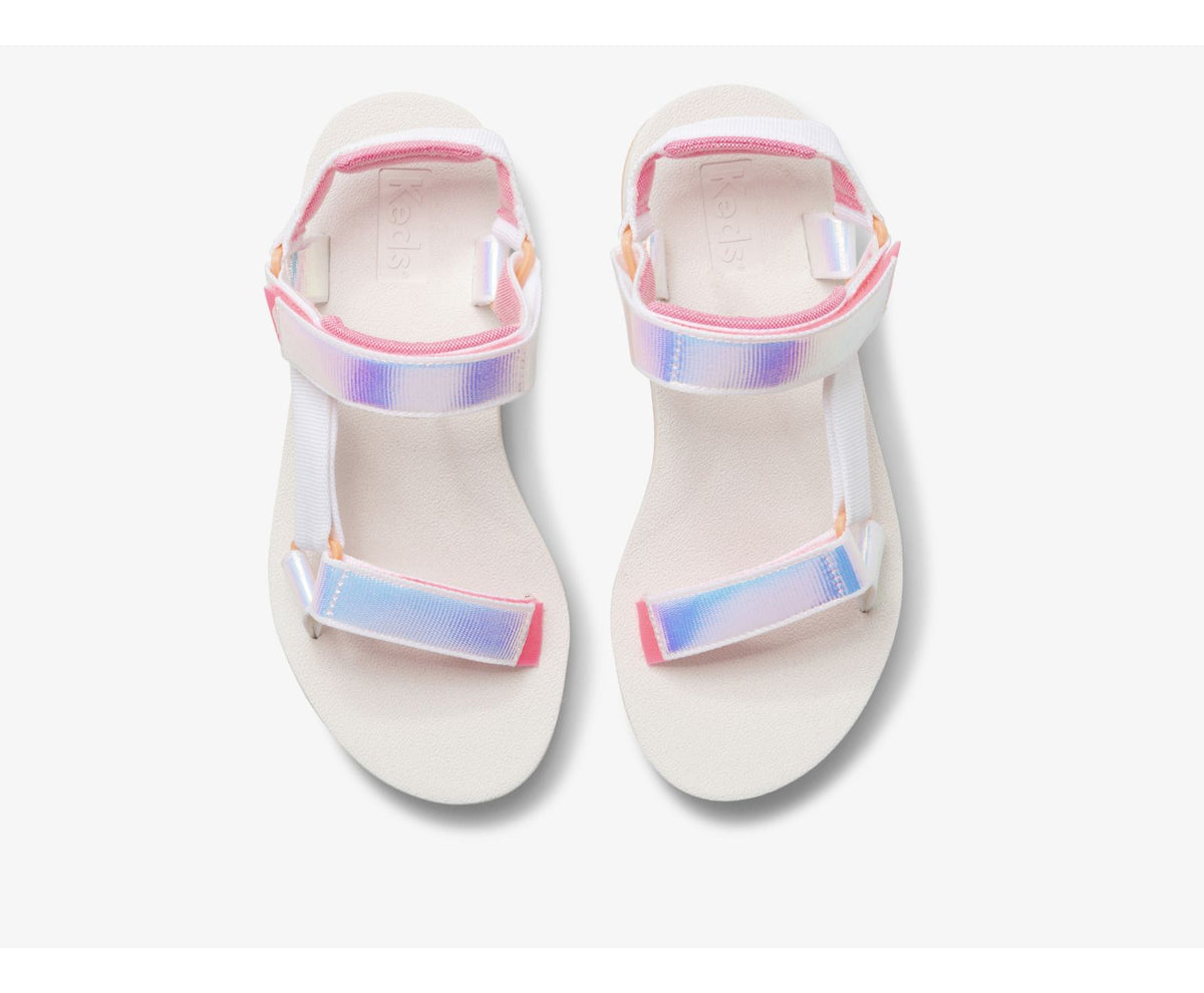 Women Trio Iridescent White Multi - Keds