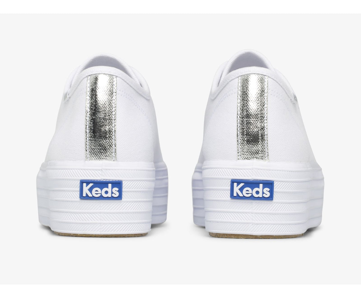 Women Triple Up Canvas White - Keds