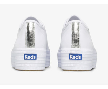 Women Triple Up Canvas White - Keds
