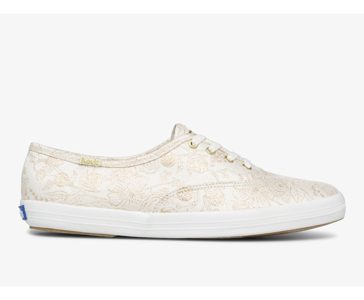 Women Keds x Rifle Paper Co. Champion Colette Jacquard Ivory - Keds