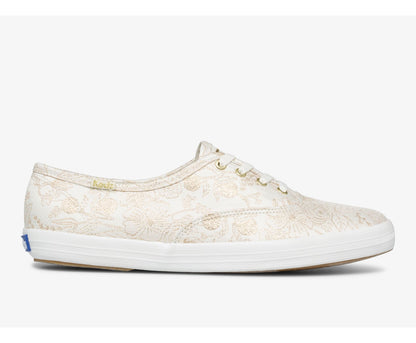 Women Keds x Rifle Paper Co. Champion Colette Jacquard Ivory - Keds