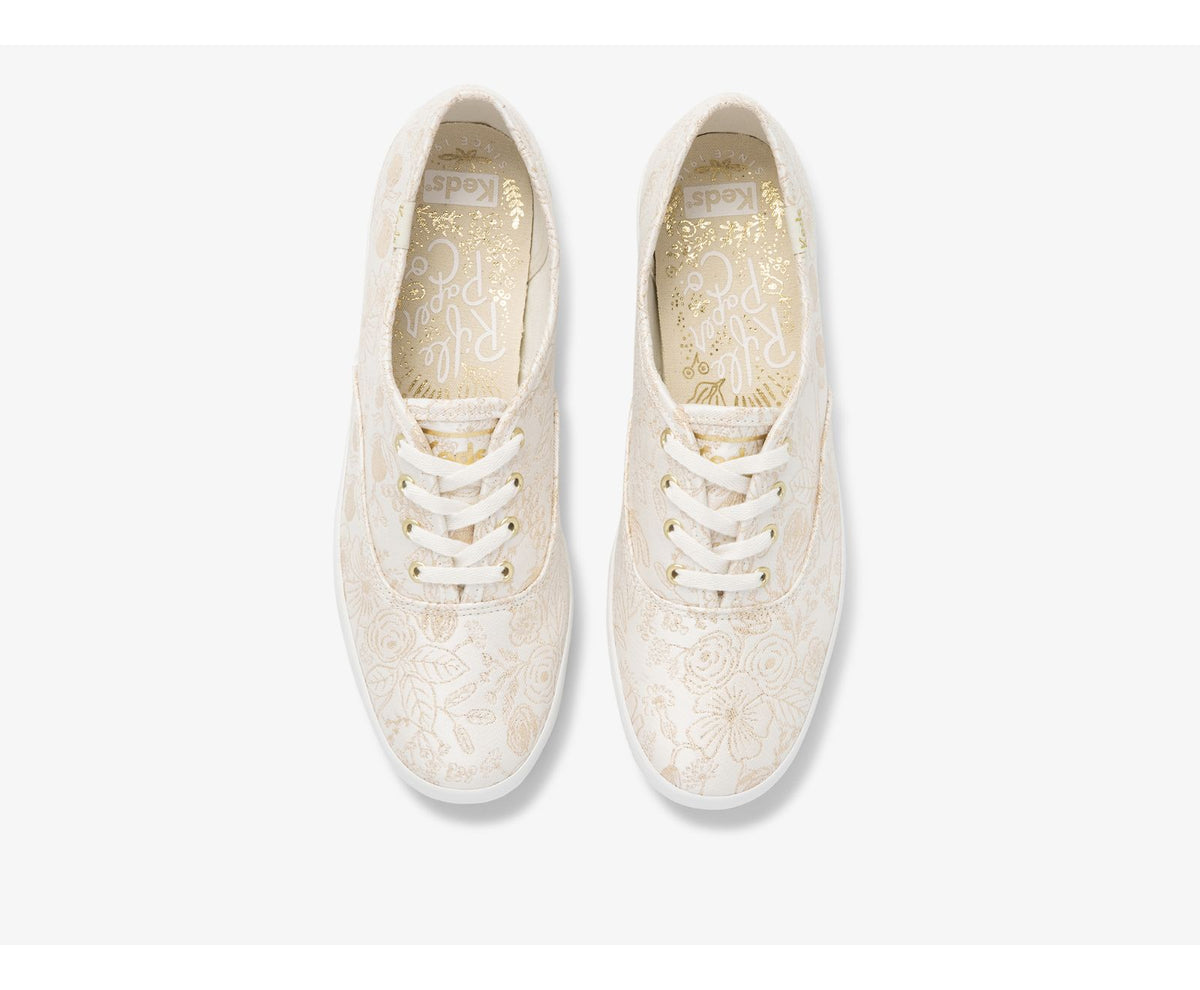 Women Keds x Rifle Paper Co. Champion Colette Jacquard Ivory - Keds