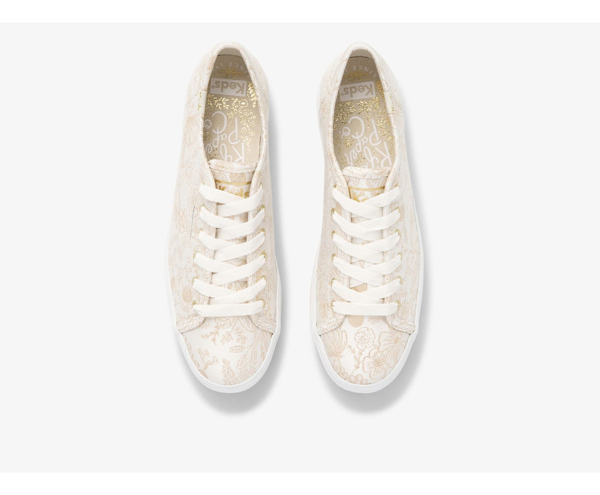 Women Keds x Rifle Paper Co. Triple Kick Colette Jacquard Ivory - Keds