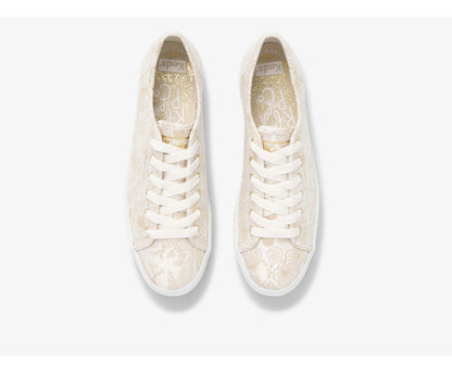 Women Keds x Rifle Paper Co. Triple Kick Colette Jacquard Ivory - Keds