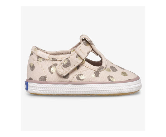 Girls|Boys Little Kid's Champion Lace Toe Cap Tstrap Leopard - Keds