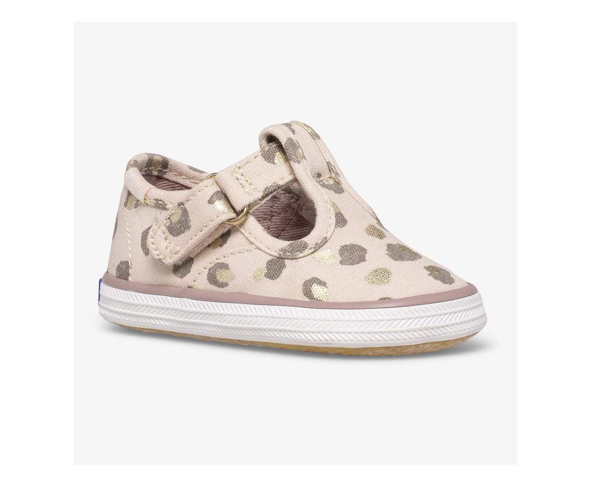 Girls|Boys Little Kid's Champion Lace Toe Cap Tstrap Leopard - Keds