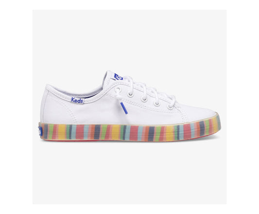 Girls|Boys Big Kid's Kickstart Seasonal White/Multi - Keds
