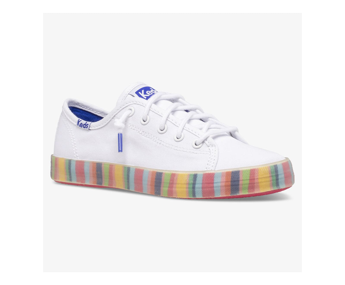 Girls|Boys Big Kid's Kickstart Seasonal White/Multi - Keds