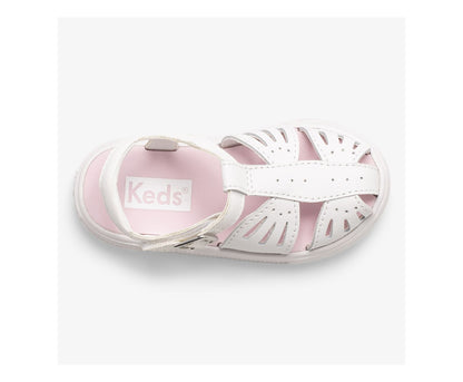 Girls Big Kid's Daphne Butterfly Leather White - Keds
