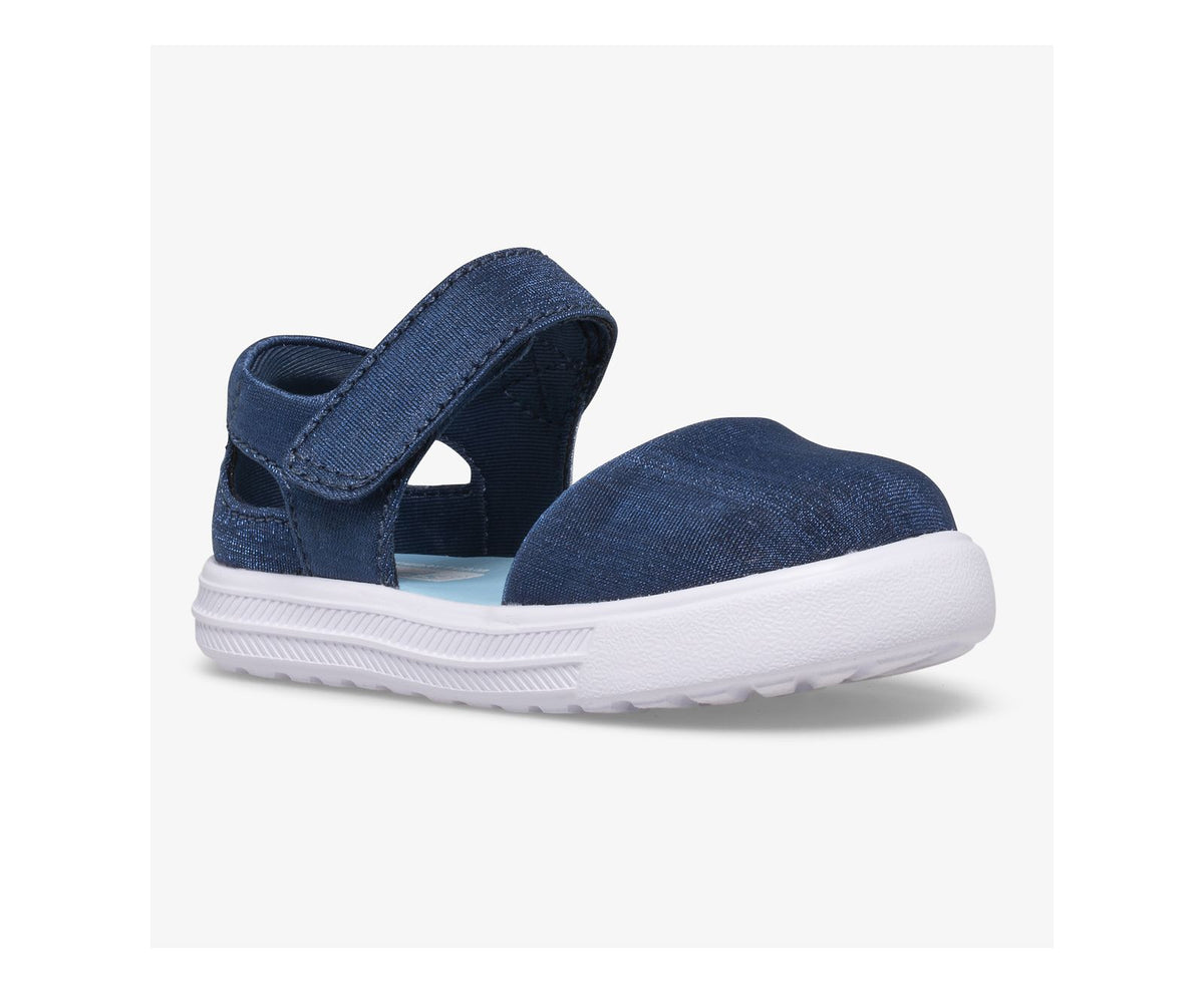 Girls Little Kid's Finlee Flex Sandal Navy Shimmer - Keds