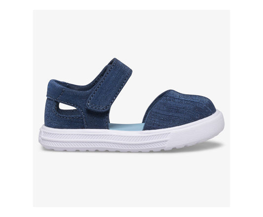 Girls Big Kid's Finlee Flex Sandal Navy Shimmer - Keds