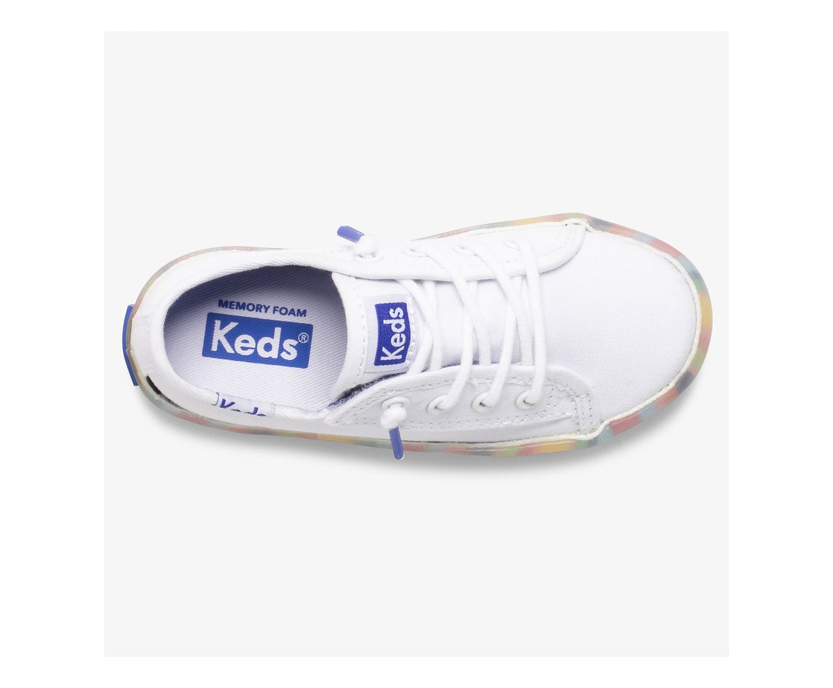 Girls Little Kid's Kickstart Seasonal Jr White/Multi - Keds