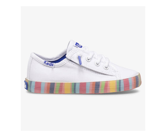 Girls Big Kid's Kickstart Seasonal Jr White/Multi - Keds