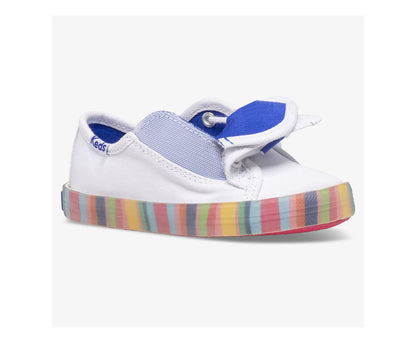 Girls Big Kid's Kickstart Seasonal Jr White/Multi - Keds