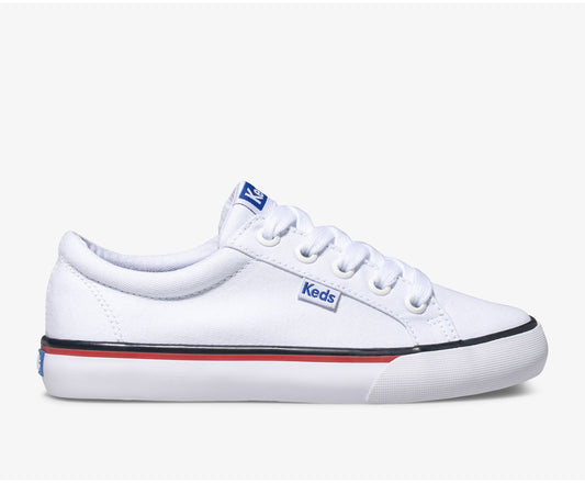 Girls|Boys Big Kid's Jump Kick Canvas White - Keds