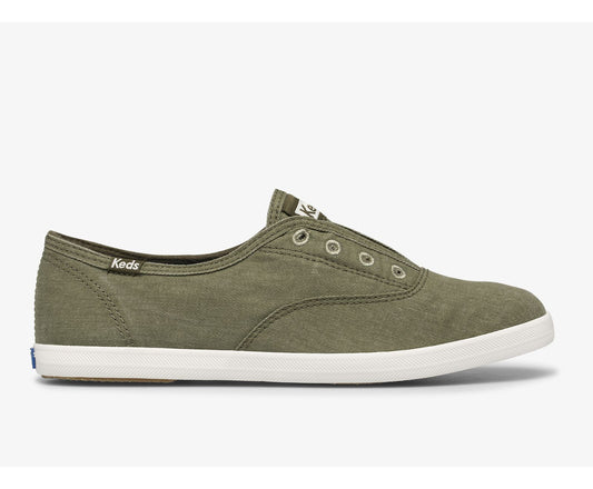Women Chillax Washable Feat. Organic Cotton Olive - Keds