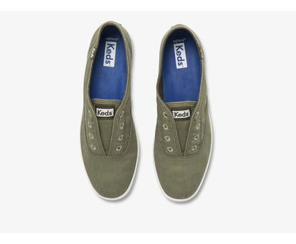 Women Chillax Washable Feat. Organic Cotton Olive - Keds