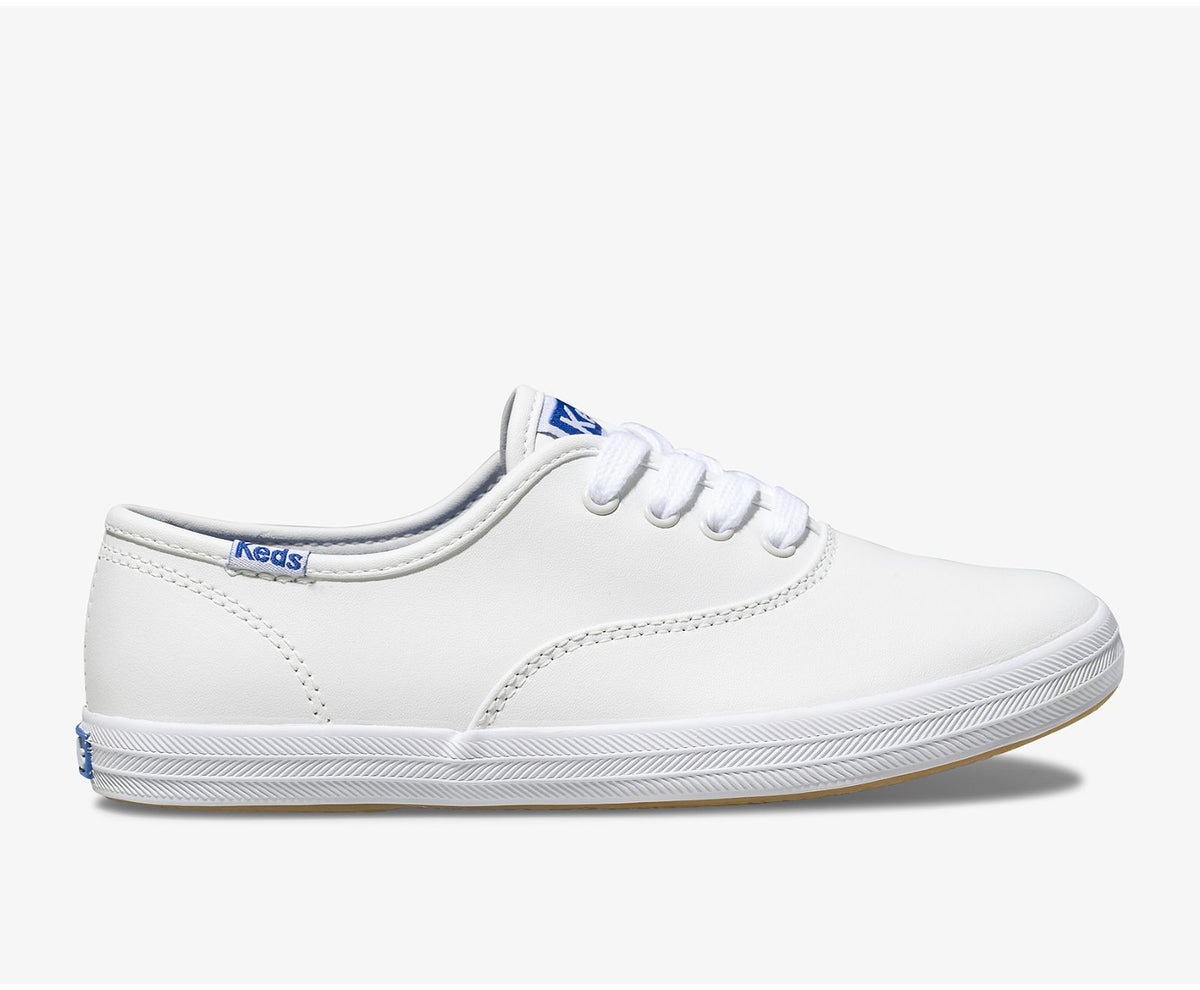 Girls Big Kid's Champion CVO Sneaker Leather White Leather - Keds