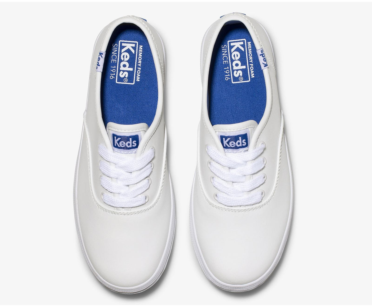 Girls Big Kid's Champion CVO Sneaker Leather White Leather - Keds