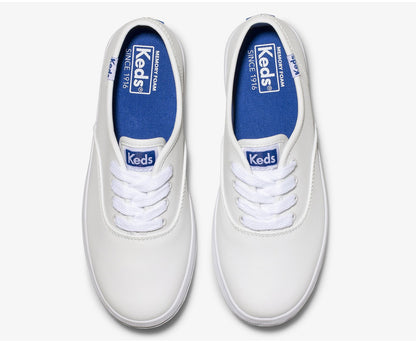 Girls Big Kid's Champion CVO Sneaker Leather White Leather - Keds