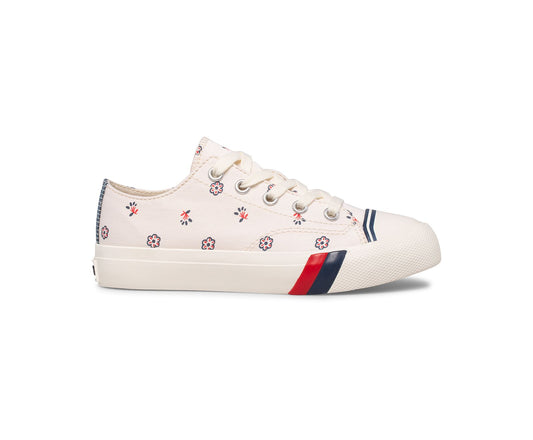 Girls Big Kid's Royal Lo White/Print - Keds
