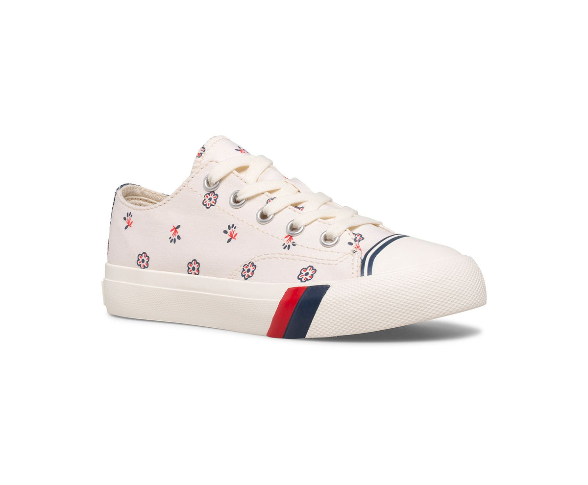 Girls Big Kid's Royal Lo White/Print - Keds